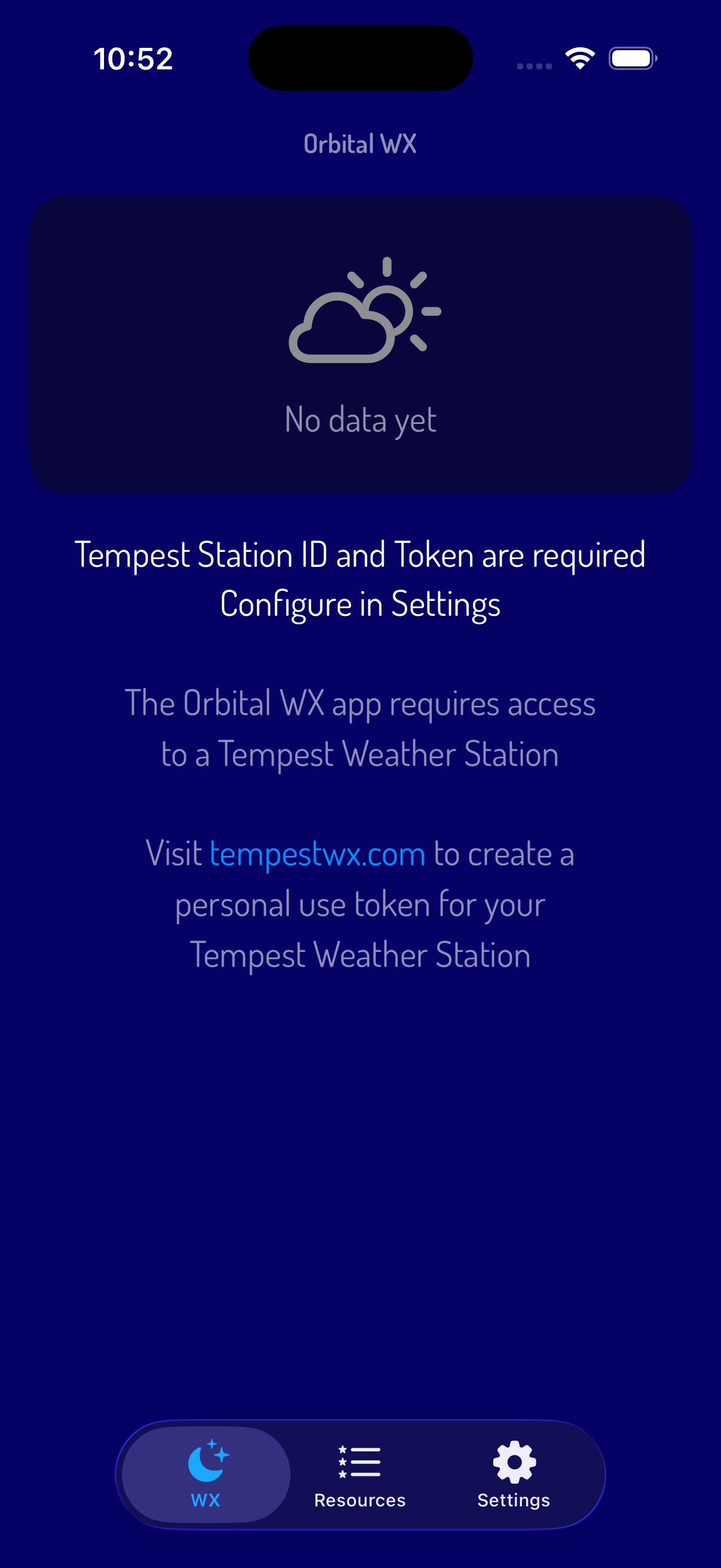 Configure app on first launch